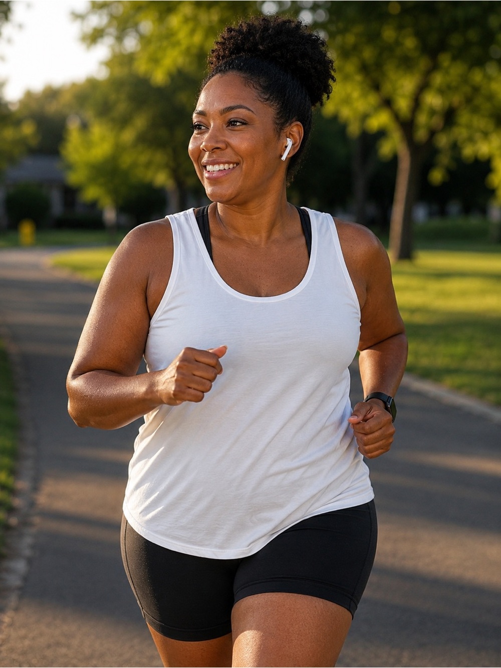 dip White Racerback Tank Top for Active Wear